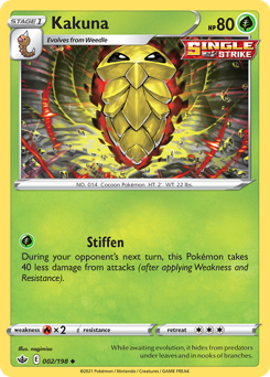Kakuna, Chilling Reign #2, Pokémon TCG card