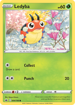 Ledyba, Chilling Reign #4, Pokémon TCG card