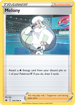 Melony, Chilling Reign #146, Pokémon TCG card