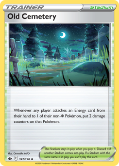 Old Cemetery, Chilling Reign #147, Pokémon TCG card