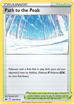 Path to the Peak, Chilling Reign #148, Pokémon TCG card