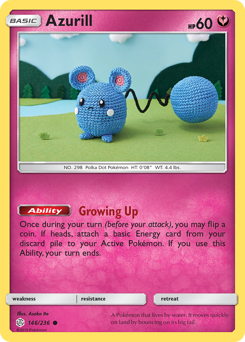 Azurill, Cosmic Eclipse #146, Pokémon TCG card
