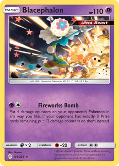Blacephalon, Cosmic Eclipse #104, Pokémon TCG card
