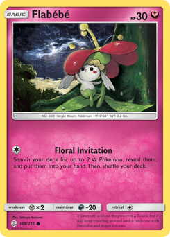 Flabébé, Cosmic Eclipse #149, Pokémon TCG card