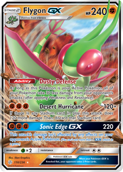Flygon-GX, Cosmic Eclipse #110, Pokémon TCG card
