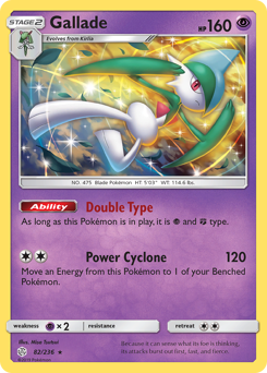 Gallade, Cosmic Eclipse #82, Pokémon TCG card