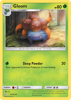 Gloom, Cosmic Eclipse #3, Pokémon TCG card
