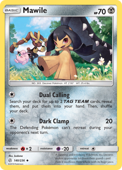 Mawile, Cosmic Eclipse #140, Pokémon TCG card