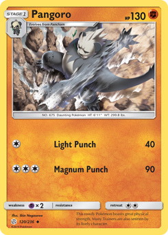 Pangoro, Cosmic Eclipse #120, Pokémon TCG card