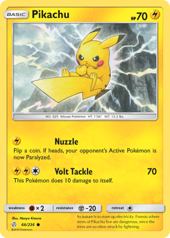 Pikachu, Cosmic Eclipse #66, Pokémon TCG card