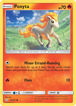 Ponyta, Cosmic Eclipse #23, Pokémon TCG card