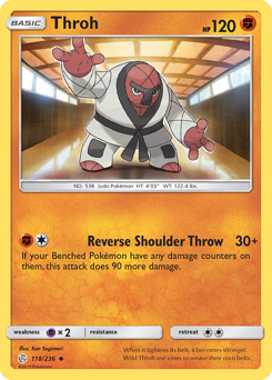 Throh, Cosmic Eclipse #118, Pokémon TCG card