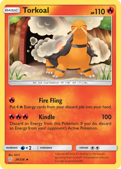 Torkoal, Cosmic Eclipse #29, Pokémon TCG card