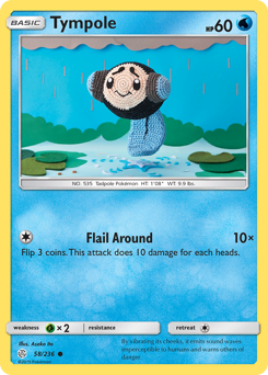 Tympole, Cosmic Eclipse #58, Pokémon TCG card