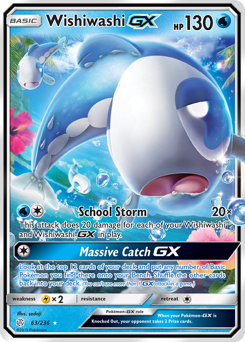 Wishiwashi-GX, Cosmic Eclipse #63, Pokémon TCG card