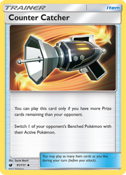 Counter Catcher, Crimson Invasion #91, Pokémon TCG card