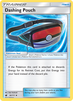 Dashing Pouch, Crimson Invasion #92, Pokémon TCG card