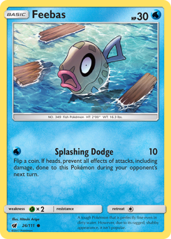 Feebas, Crimson Invasion #26, Pokémon TCG card