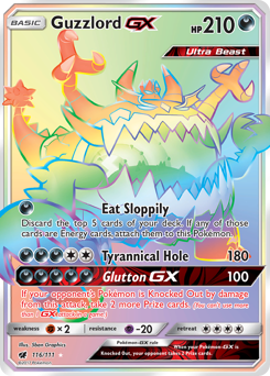Guzzlord-GX, Crimson Invasion #116, Pokémon TCG card
