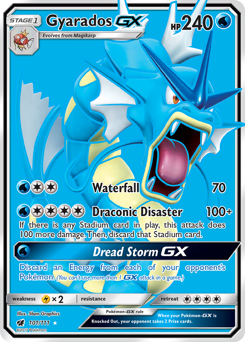 Gyarados-GX, Crimson Invasion #101, Pokémon TCG card