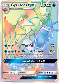 Gyarados-GX, Crimson Invasion #112, Pokémon TCG card