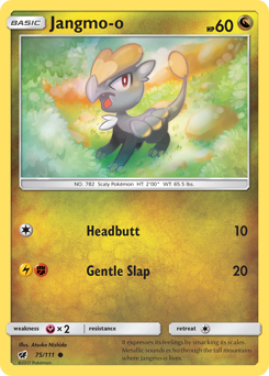 Jangmo-o, Crimson Invasion #75, Pokémon TCG card