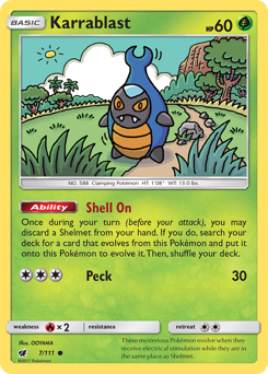 Karrablast, Crimson Invasion #7, Pokémon TCG card