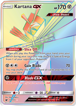 Kartana-GX, Crimson Invasion #117, Pokémon TCG card