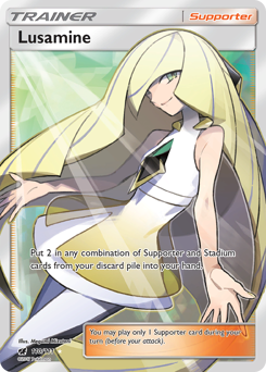 Lusamine, Crimson Invasion #110, Pokémon TCG card