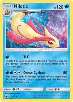 Milotic, Crimson Invasion #27, Pokémon TCG card