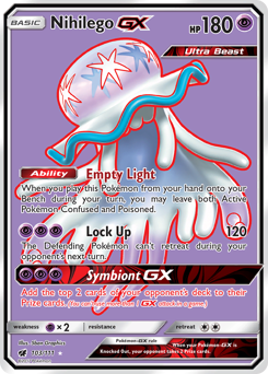 Nihilego-GX, Crimson Invasion #103, Pokémon TCG card