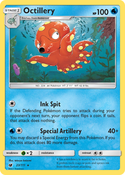 Octillery, Crimson Invasion #23, Pokémon TCG card