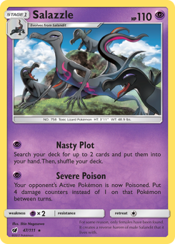 Salazzle, Crimson Invasion #47, Pokémon TCG card