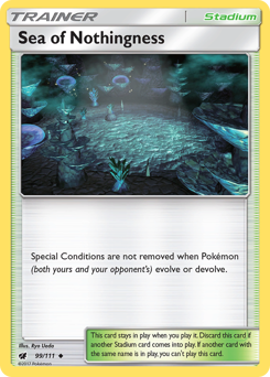 Sea of Nothingness, Crimson Invasion #99, Pokémon TCG card