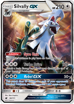 Silvally-GX, Crimson Invasion #90, Pokémon TCG card
