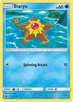 Staryu, Crimson Invasion #15, Pokémon TCG card