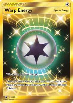 Warp Energy, Crimson Invasion #123, Pokémon TCG card