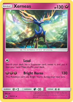 Xerneas, Crimson Invasion #73, Pokémon TCG card