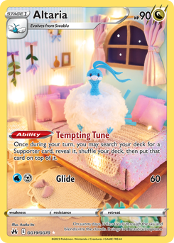 Altaria, Crown Zenith Galarian Gallery #GG19, Pokémon TCG card