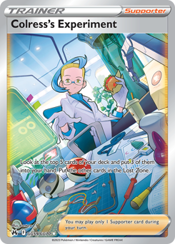 Colress's Experiment, Crown Zenith Galarian Gallery #GG59, Pokémon TCG card