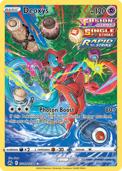 Deoxys, Crown Zenith Galarian Gallery #GG12, Pokémon TCG card