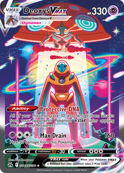 Deoxys VMAX, Crown Zenith Galarian Gallery #GG45, Pokémon TCG card