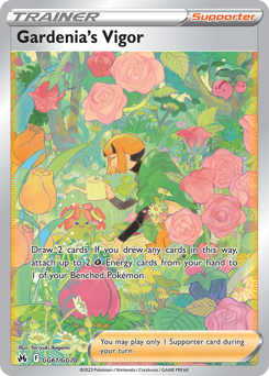 Gardenia's Vigor, Crown Zenith Galarian Gallery #GG61, Pokémon TCG card