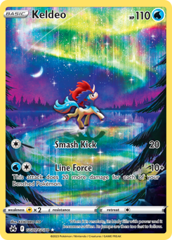 Keldeo, Crown Zenith Galarian Gallery #GG07, Pokémon TCG card