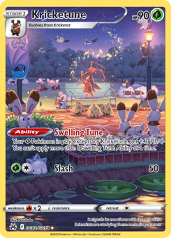 Kricketune, Crown Zenith Galarian Gallery #GG02, Pokémon TCG card