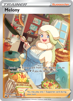 Melony, Crown Zenith Galarian Gallery #GG64, Pokémon TCG card