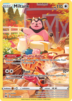 Miltank, Crown Zenith Galarian Gallery #GG24, Pokémon TCG card
