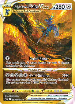 Origin Forme Dialga VSTAR, Crown Zenith Galarian Gallery #GG68, Pokémon TCG card