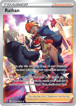 Raihan, Crown Zenith Galarian Gallery #GG65, Pokémon TCG card
