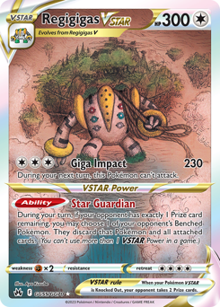 Regigigas VSTAR, Crown Zenith Galarian Gallery #GG55, Pokémon TCG card